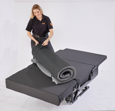 Comfort topper for Schnierle SL3 seat bench in 129,5 cm width