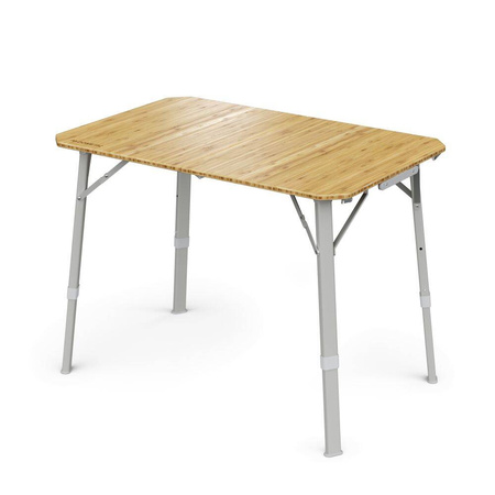 Dometic GO Compact Bamboo Camp Table with Adjustable Height