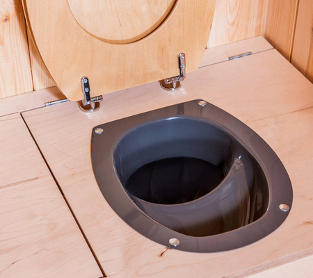 TROBOLO KitaBœm - wooden cabin with composting toilet and child toilet with 300 l composter