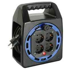 Bęben kablowy 20 metrów 4 gniazda Schuko 16A 230V AS Schwabe