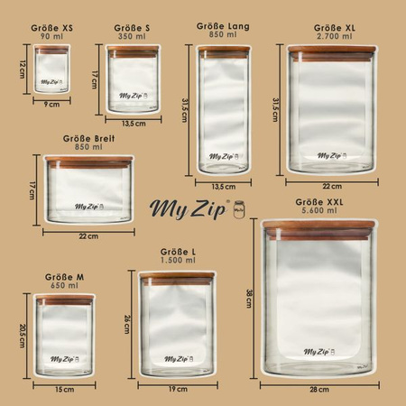 Storage Bag Standard 5-Piece Set, Size M – 650 ml