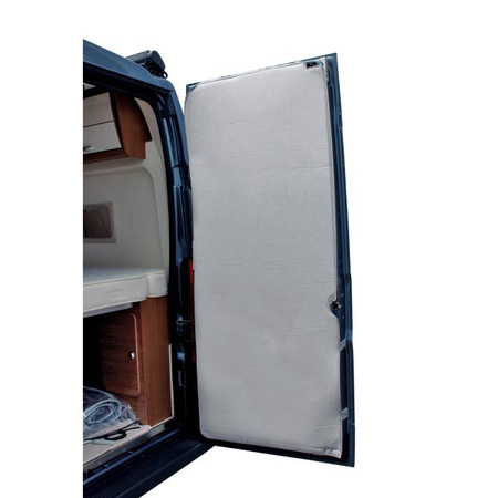 HINDERMANN PREMIO 2-part rear door insulation for Fiat Ducato H2, light grey, magnetic mounting