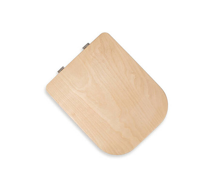 TROBOLO urine diverter grey with wooden toilet seat - insert for DIY composting toilet