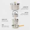 BOXIO COOK PLUS - gas stove in a Eurobox with BOXIO COOKWARE pot set