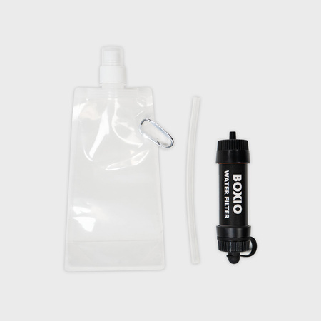 BOXIO WATER FILTER SYSTEM - travel water filter up to 8,000 l with 5 l bag