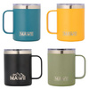 Stainless Steel Mug with Handle, 350 ml, yellow