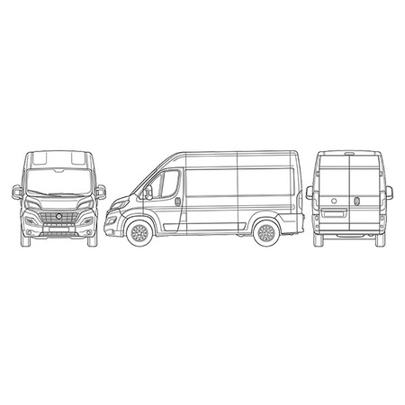 Interior thermal screen for cab windows Fiat Ducato 1991–1993