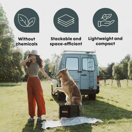 BOXIO TOILET - portable separating toilet in Eurobox format 40 x 30 x 28 cm