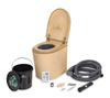 TROBOLO TinyBlœm - wooden separating toilet with external urine drain and integrated exhaust