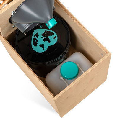 TROBOLO TeraBlœm Plus - wooden composting toilet kit with extra-large 22 l capacity