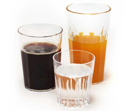 Szklanki Camp4 z poliwęglanu fasetowane 630ml