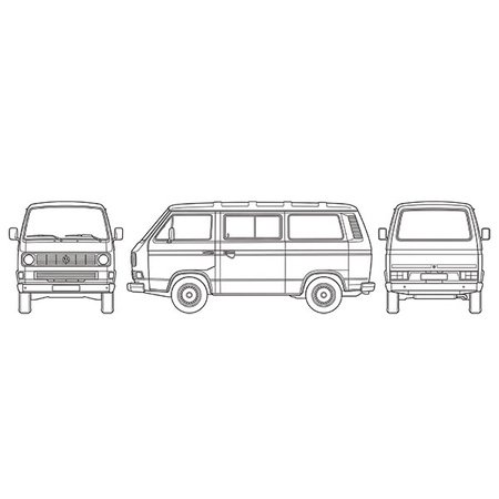 Wewnętrzna osłona termiczna szyb kabiny Volkswagen T2 / T3
