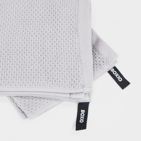 BOXIO TOWEL - 2 cotton tea towels, waffle weave, 34 x 34 cm