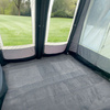 CAMPTECH awning carpet size 17 - 673 x 250 cm, breathable, blue and grey, 17.3 kg