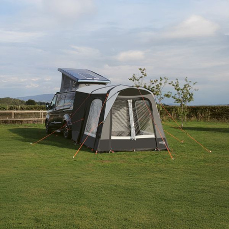 Wolnostojący namiot dmuchany CAMPTECH Zirkon - 250 x 215 x 250 cm, montaż z boku lub z tyłu, do SUV, busa i vana, 11,73 kg
