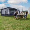 Przedsionek do przyczepy CAMPTECH Jade 9 - obwód 850-875 cm, Camptex All Season, 2 okna, stelaż osobno