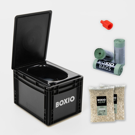 BOXIO TOILET PLUS - toaleta separacyjna Eurobox z zestawem startowym