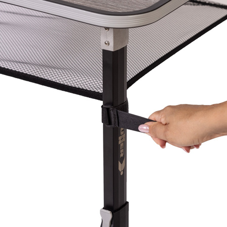Brunner Camping Table ELU' NG Gray, Adjustable Height, Load Capacity 50 kg