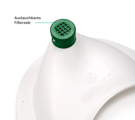 TROBOLO urine diverter white - insert for DIY composting toilet