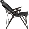 Składane krzesło Raptor Recliner marki Brunner, szaro-czarne