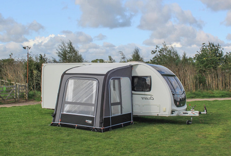 CAMPTECH Opal Air 260 inflatable partial awning for caravans - width 260 cm, attachment height 235-255 cm, Camptex All Season, 25 kg