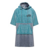 Bath Towel Poncho, blue-grey, L