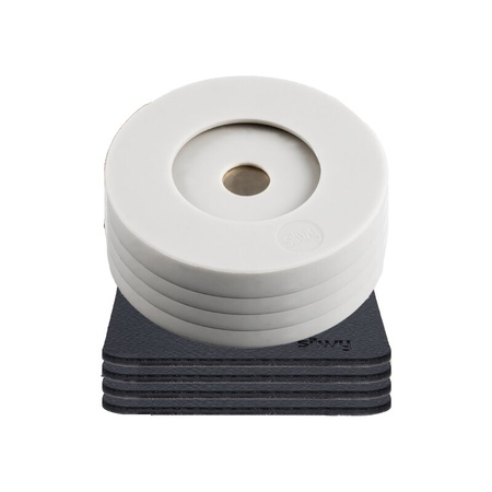 Magnetyczne etui na kieliszki na nóżce jasnoszare 4szt 8,5cm