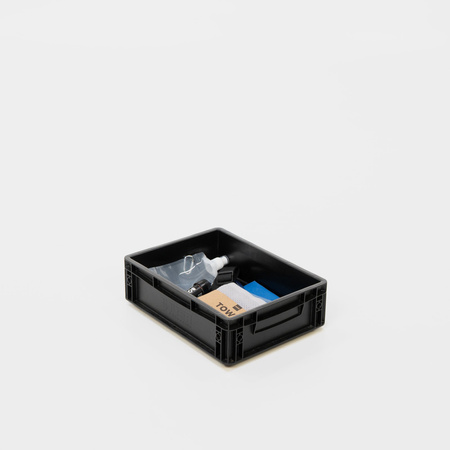BOXIO WASH UP - set with water filter, towel and low SOLO UP Eurobox