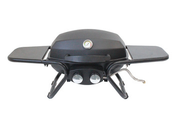 Table Top Gas Grill 2 Burners with Thermometer 15000 BTU