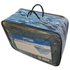 Dywan do przedsionka CAMPTECH rozmiar 21 - 773 x 250 cm, oddychający, niebieski i szary, 19 kg