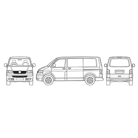 Wewnętrzna osłona termiczna szyb kabiny Volkswagen T5
