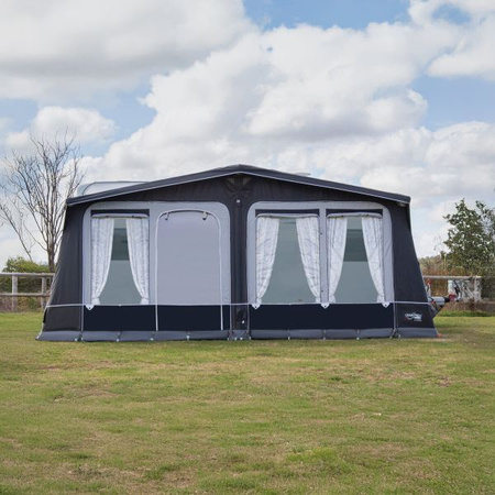 CAMPTECH Diamant Air 11 inflatable seasonal awning - circumference 900-925 cm, Camptex All Season, 4 windows