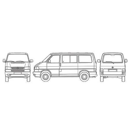 Interior thermal screen for cab windows Volkswagen T4