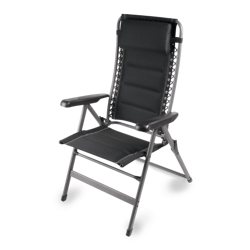 Reclining chair, 7 positions, Black Dometic Lounge Firenze