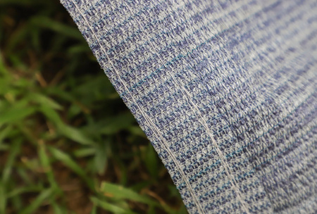CAMPTECH awning carpet size 19 - 723 x 250 cm, breathable, blue and grey, 18.5 kg