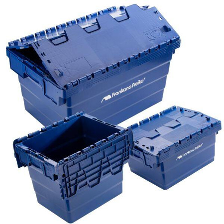 Skrzynka transportowa z pokrywą 32 litrów 39.5 x 30 x 32 cm