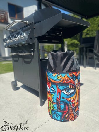Cover for a 5kg MINI MEXICO gas cylinder GalloNero