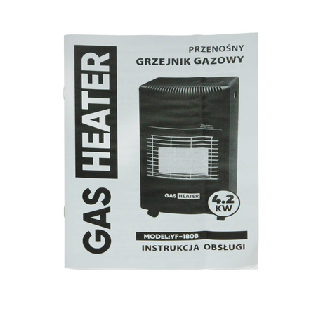 Piecyk gazowy trójpolowy składany 4.2kW GasHeater