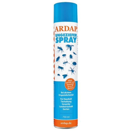 ARDAP bug spray 750 ml - immediate effect lasting up to 6 weeks, against ants, flies, spiders and mosquitoes, for motorhomes and tents