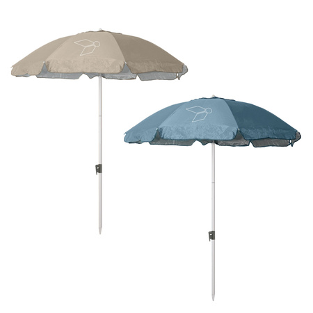 Brunner Parasol Ride2sea UPF 50, Niebieski, Stal, 190 cm, 1,5 kg