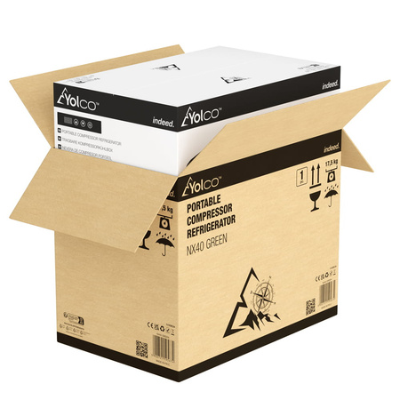 Yolco przenośna lodówka kompresorowa NX40 37 l, zielona