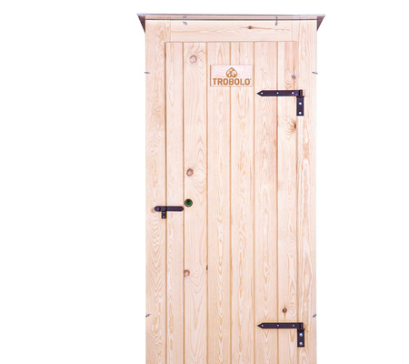 TROBOLO KitaBœm - drewniana kabina z toaletą kompostującą i toaletą dziecięcą z kompostownikiem 300 l