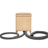 TROBOLO TinyBlœm - wooden separating toilet with external urine drain and integrated exhaust