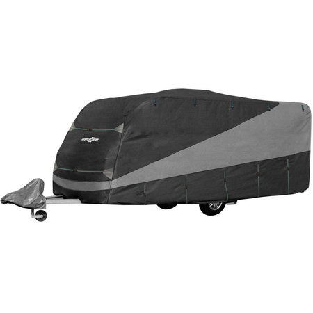 Pokrowiec na przyczepę kempingową Brunner Design 12M 650-700 cm - 700 x 250 x 220 cm, 4-warstwowa włóknina, oddychający