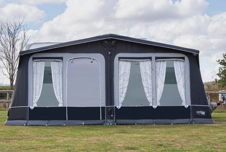 Przedsionek dmuchany sezonowy CAMPTECH Diamant Air 9 - obwód 850-875 cm, Camptex All Season, 4 okna