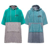 Bath Towel Poncho, blue-grey, M
