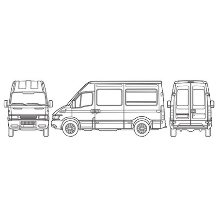 Wewnętrzna osłona termiczna szyb kabiny Iveco Daily od 2014