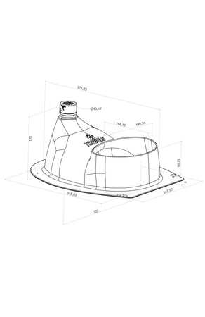 TROBOLO separator moczu szary - wkład do toalety kompostującej DIY