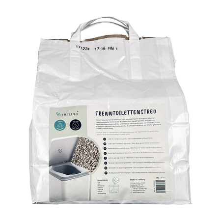 Trelino Softwood Fibre Litter 7 l, 3 kg - Separating Toilet